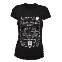 Hail Satan & Eat Pizza Tee - Size: XL