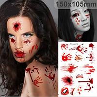 Halloween Horror Simulation Scar l Temporary Tattoo Comfortable Waterproof (1Pc)