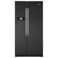 haier hrf628dn6 american style fridge freezer in matt black 1 78m a