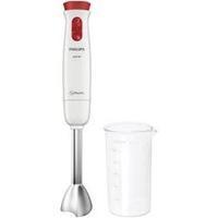 Hand-held blender Philips HR 1621/00 650 W with mixing jar White, Red