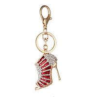 Han Edition Of Fashion Creative Gift Diamond Cute Heels Car Key Chain Bag Pendant Key Chain