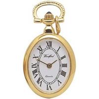 Harrison Brothers and Howson Gold Plated Oval Pendant Watch 1209