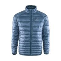 haglofs essens iii down jacket men steel skyblue ink