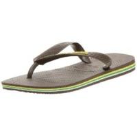 Havaianas Brasil Logo Dark Brown