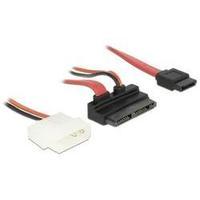 Hard drives Cable [1x SATA plug 22-pin - 1x SATA socket 7-pin, IDE power plug 4-pin] 0.30 m Red Delock