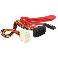 Hard drives Cable [1x mini SAS plug (SFF-8087) - 4x SATA plug 22-pin, IDE power plug 4-pin] 0.50 m Red, Yellow, Black De
