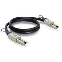 Hard drives Cable [1x Mini SAS plug (SFF-8088) - 1x Mini SAS plug (SFF-8088)] 1 m Black Delock