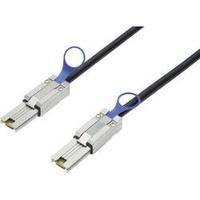 Hard drives Cable [1x Mini SAS plug (SFF-8088) - 1x Mini SAS plug (SFF-8088)] 1 m Black Digitus