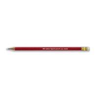 HB Pencil Red Rubber Tipped (Pack of 12 Pencils)