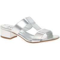 Hb Block Womens Dress Mules women\'s Mules / Casual Shoes in Silver