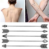 HC1071 Harajuku Waterproof Fake Tattoo Man Women Arm Tattoos Arrow Pattern Design False Temporary Tattoo Sticker