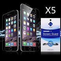 HD Screen Protector with Dust-Absorber for iPhone 6S/6 (5 PCS)