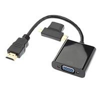 HDMI V1.3 to VGA M/F Cable HDMI V1.3 to Mini HDMI / Micro HDMI F/M Adapter Gold Plated(0.2M 0.66FT)