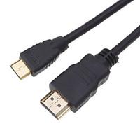 hdmi v13 male to mini hdmi v13 male cable black with 2 core1m