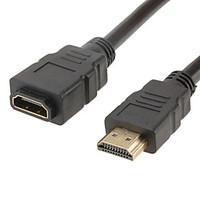 HDMI V1.4 M / F Cable for Samsung Sony Smart LED HDTV, APPLE TV, PS3, XBOX360, Blu-ray (30 cm)