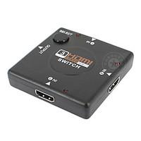 HDMI V1.4 3X1 HDMI Switch(3 in 1 out) Support 1080P