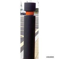 H/D Removable Steel Core Bollard Black Sleeve Straight Sided 0.9m high