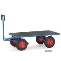 hd turntable truckcart 2000 x 1000mm 1250kg capacity pneumatic tyre