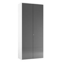 hd range 2 door tall storage unit grey anthracite self assembly requir ...