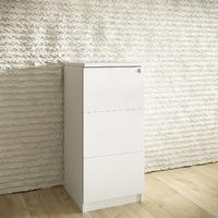 hd range 3 draw filing cabinet frost white self assembly required