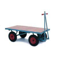 H/d PLATFORM TRUCK FLATBED - PNEUMATIC TYRES, 510MMH x 762w x 1600d