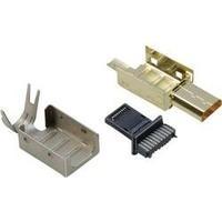 HDMI connector Plug, straight Number of pins: 19 Gold BKL Electronic 0905008 1 pc(s)