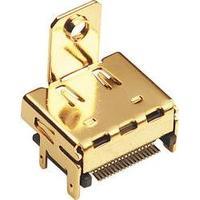 HDMI connector Socket, horizontal mount Number of pins: 19 Gold BKL Electronic 907010 1 pc(s)