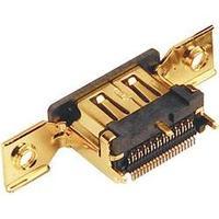 HDMI connector Socket, vertical vertical Number of pins: 19 Gold BKL Electronic 907002 1 pc(s)