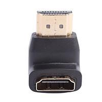 HDMI V1.4 M/F 90-Degree Connector/Extension Joint for Wall TV Home Theater