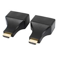 hdmi to rj45 cat 5e 6 hd 3d signal extension adapters black 2 pcs