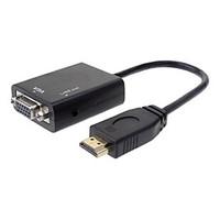 HDMI V1.3 Male to VGA Female Adapter 3.5mm M/M Cable(0.5M)