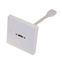 hdmi wallplate with flexible connector