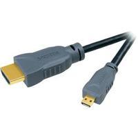 HDMI Cable [1x HDMI plug - 1x HDMI socket D Micro] 1.50 m Black SpeaKa Professional