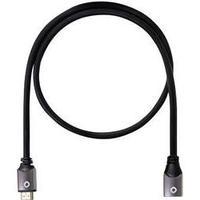HDMI Extension cable [1x HDMI plug - 1x HDMI socket] 2.20 m Black Oehlbach