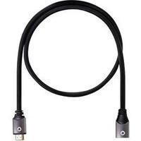 HDMI Extension cable [1x HDMI plug - 1x HDMI socket] 1.20 m Black Oehlbach