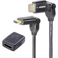 HDMI Extension cable [1x HDMI plug - 1x HDMI socket] 5 m Black SpeaKa Professional