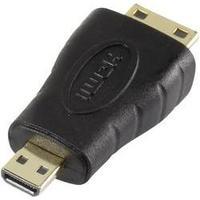 HDMI Adapter [1x HDMI plug C mini - 1x HDMI socket D Micro] Black