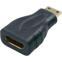 HDMI Adapter [1x HDMI plug C mini - 1x HDMI socket] Black gold plated co