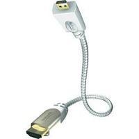 HDMI Cable [1x HDMI plug - 1x HDMI socket D Micro] 0.75 m White Inakustik