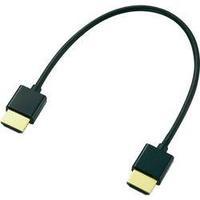 HDMI Cable [1x HDMI plug - 1x HDMI plug] 0.20 m Black SpeaKa Professional