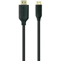 hdmi cable 1x hdmi plug 1x hdmi plug c mini 1 m black belkin