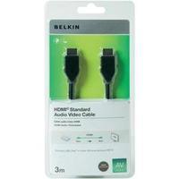 HDMI Cable [1x HDMI plug - 1x HDMI plug] 3 m Black Belkin