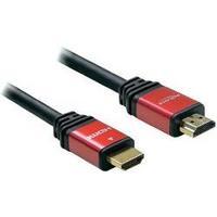 HDMI Cable [1x HDMI plug - 1x HDMI plug] 3 m Red/black Delock