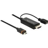 HDMI / USB Adapter [1x SlimPort - 1x HDMI plug, USB 2.0 connector Micro B] Black
