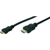 hdmi cable 1x hdmi plug 1x hdmi plug c mini 3 m black digitus