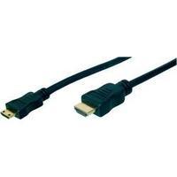 hdmi cable 1x hdmi plug 1x hdmi plug c mini 2 m black digitus