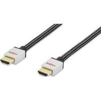 HDMI Cable [1x HDMI plug - 1x HDMI plug] 5 m Black-silver ednet