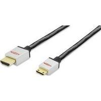HDMI Cable [1x HDMI plug - 1x HDMI plug C mini] 2 m Black-silver ednet