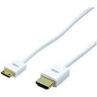 HDMI Cable [1x HDMI plug - 1x HDMI plug C mini] 1.50 m White LogiLink