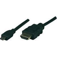 HDMI Cable [1x HDMI plug - 1x HDMI socket D Micro] 2 m Black Manhattan